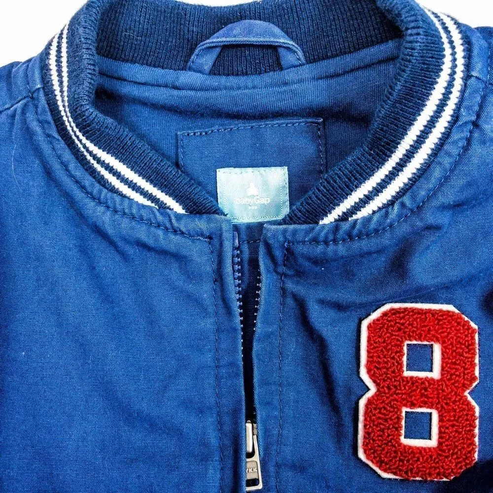 Baby Gap Blue Baseball Jacket Sz 12-18m
